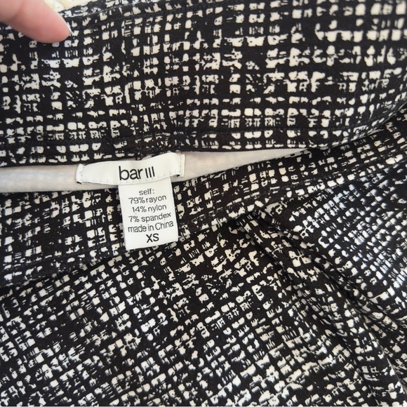 Bar III Smugged Check Print Stretch Compression Women's Leggings Size XS - Picture 4 of 5